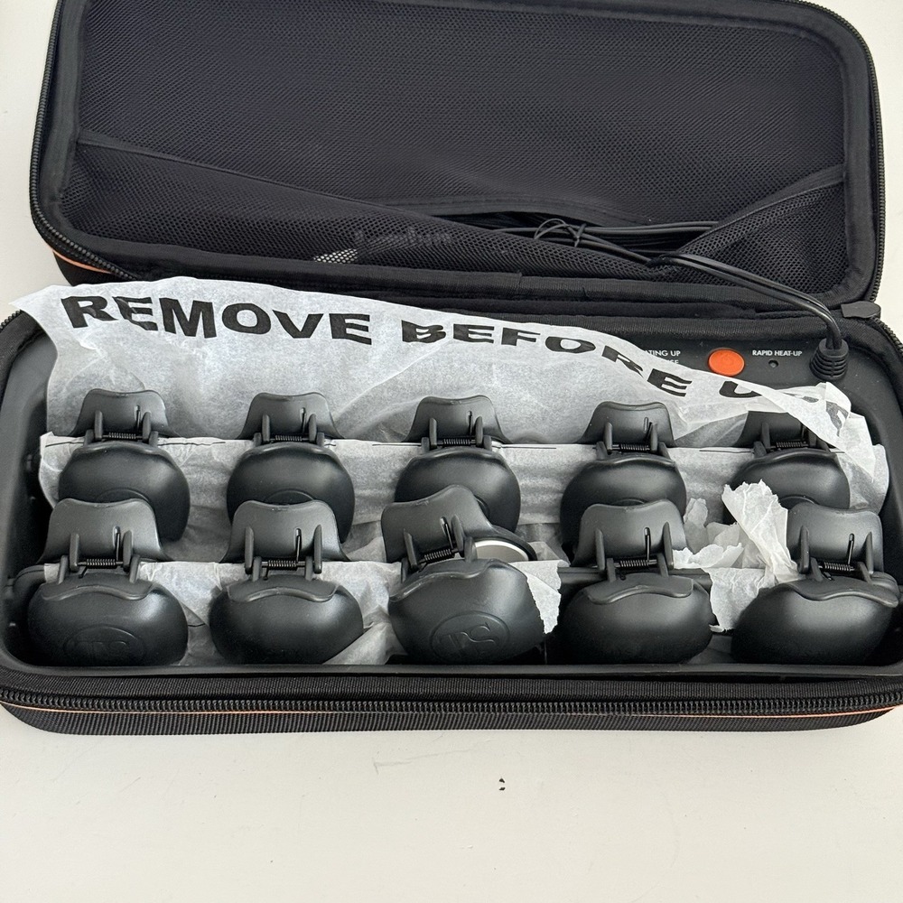 TopStyler by InStyler Heated Ceramic Styling Shells Hair Curlers Set with Case A - Picture 3 of 6